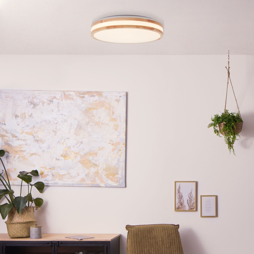 Brilliant - LED lubinis šviestuvas LASKOS LED/22W/230V skersmuo 38 cm kaučiukmedis