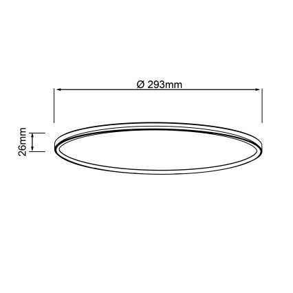 Brilliant - LED lubinis šviestuvas MILTON LED/18W/230V Ø 29,3 cm, baltas