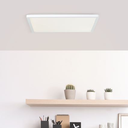 Brilliant - LED lubinis šviestuvas MILTON LED/24W/230V 42x42 cm baltas