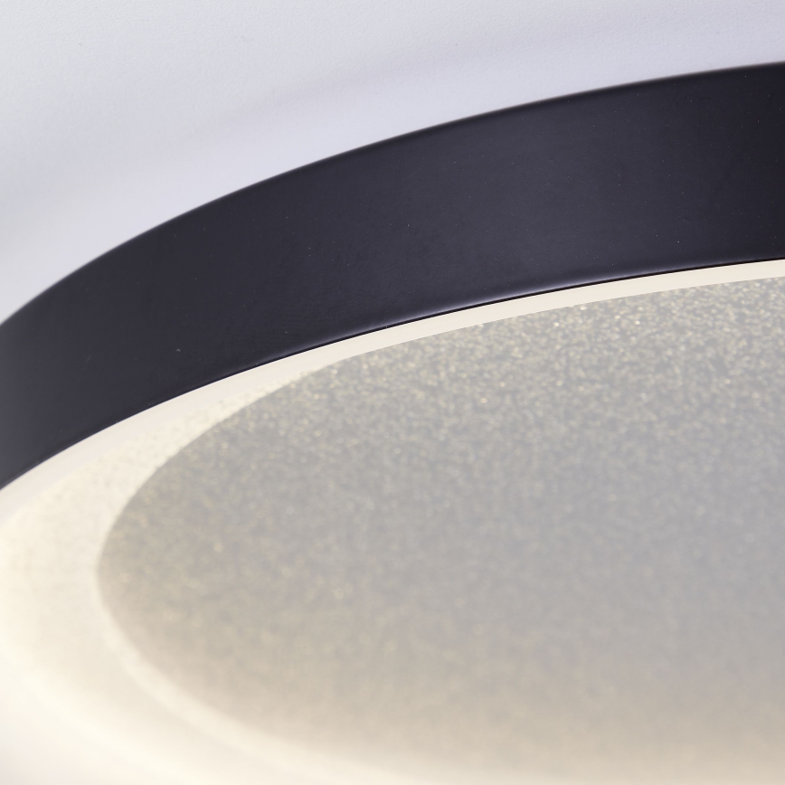 Brilliant - LED lubinis šviestuvas QUITO LED/24W/230V 3000K diametras 33 cm juoda