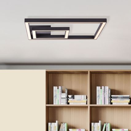 Brilliant - LED lubinis šviestuvas QUON LED/24W/230V 3000K 40x40 cm juoda