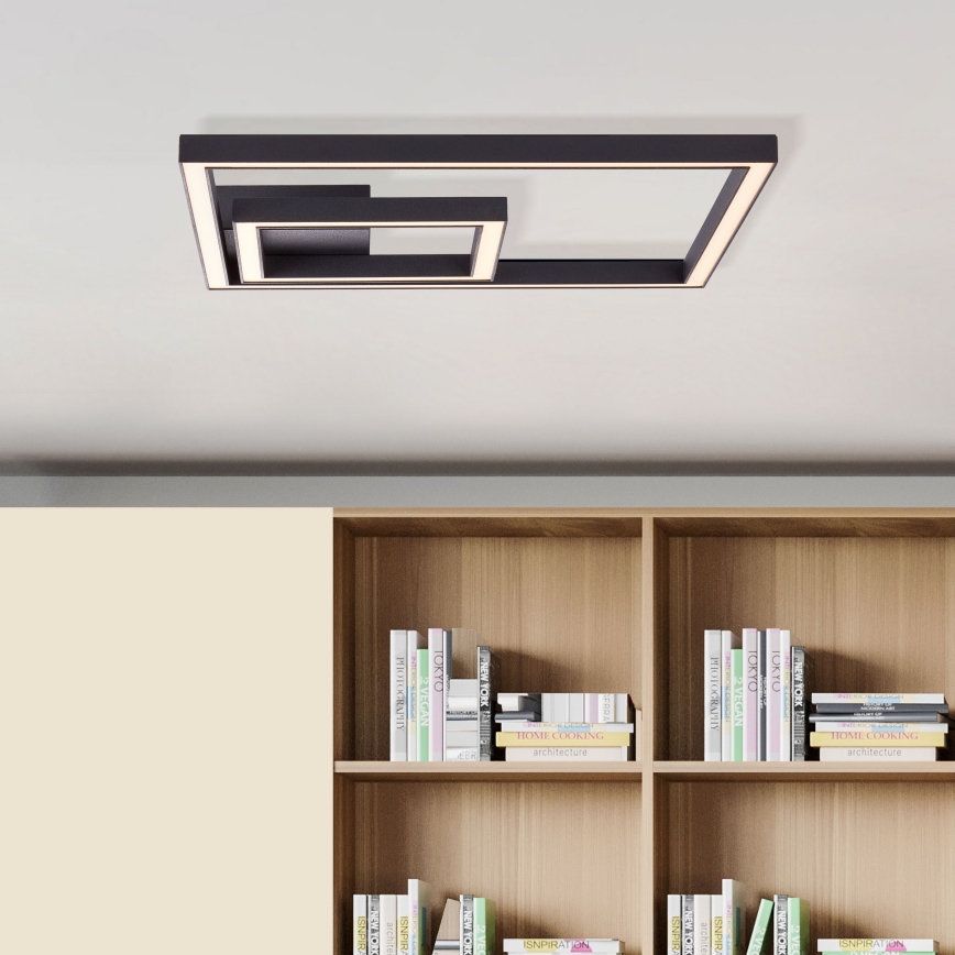 Brilliant - LED lubinis šviestuvas QUON LED/24W/230V 3000K 40x40 cm juoda