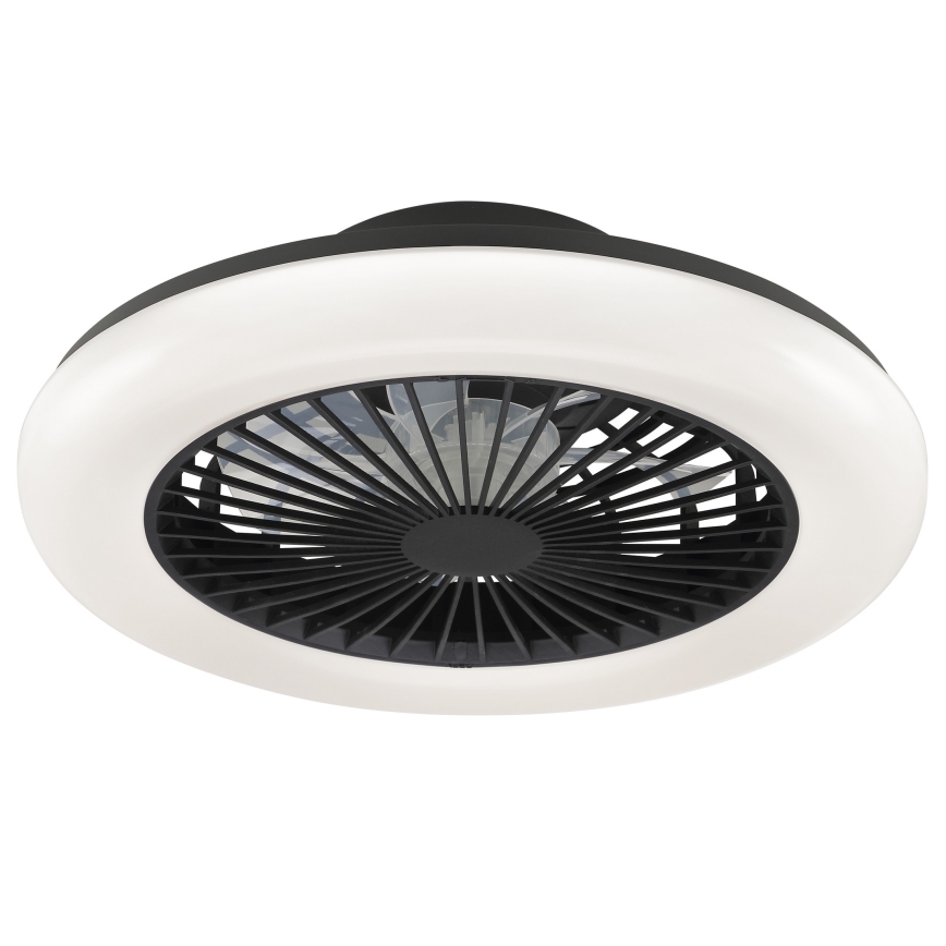 Brilliant - Reguliuojamas LED lubinis šviestuvas su ventiliatoriumi MONTERO LED/20W/230V 2700-6500K skersm. 42 cm juoda + nuotolinio valdymo pultas