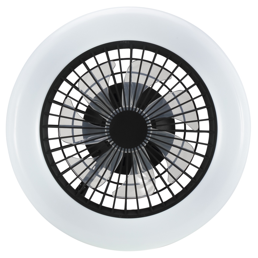 Brilliant - Reguliuojamas LED lubinis šviestuvas su ventiliatoriumi MONTERO LED/20W/230V 2700-6500K skersm. 42 cm juoda + nuotolinio valdymo pultas