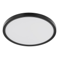 Brilliant - LED lubinis šviestuvas su judesio ir sutemos jutikliu GALO LED/26W/230V, skersmuo 40 cm, juodos spalvos
