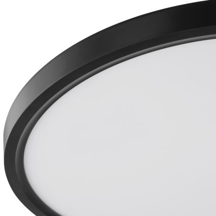 Brilliant - LED lubinis šviestuvas su judesio ir sutemos jutikliu GALO LED/26W/230V, skersmuo 40 cm, juodos spalvos