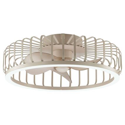 Brilliant - dimeriuojamas LED lubinis šviestuvas su ventiliatoriumi CAPO LED/36W/230V 2700-6500K skersmuo 48 cm smėlinis + nuotolinis valdymas