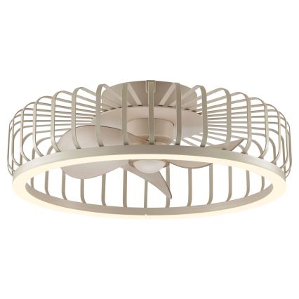 Brilliant - dimeriuojamas LED lubinis šviestuvas su ventiliatoriumi CAPO LED/36W/230V 2700-6500K skersmuo 48 cm smėlinis + nuotolinis valdymas