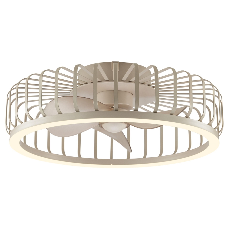 Brilliant - dimeriuojamas LED lubinis šviestuvas su ventiliatoriumi CAPO LED/36W/230V 2700-6500K skersmuo 48 cm smėlinis + nuotolinis valdymas