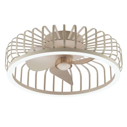 Brilliant - dimeriuojamas LED lubinis šviestuvas su ventiliatoriumi CAPO LED/36W/230V 2700-6500K skersmuo 48 cm smėlinis + nuotolinis valdymas