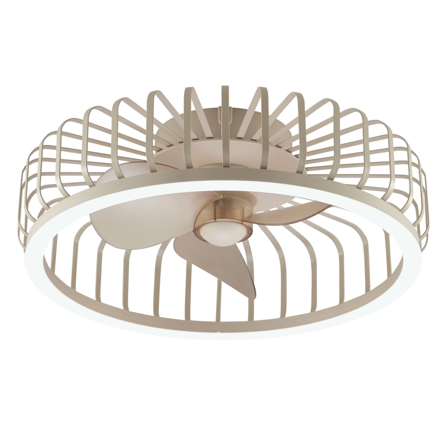 Brilliant - dimeriuojamas LED lubinis šviestuvas su ventiliatoriumi CAPO LED/36W/230V 2700-6500K skersmuo 48 cm smėlinis + nuotolinis valdymas