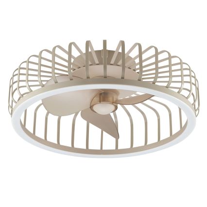 Brilliant - dimeriuojamas LED lubinis šviestuvas su ventiliatoriumi CAPO LED/36W/230V 2700-6500K skersmuo 48 cm smėlinis + nuotolinis valdymas