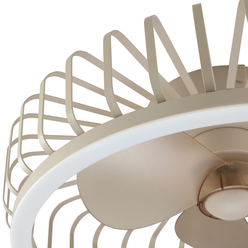 Brilliant - dimeriuojamas LED lubinis šviestuvas su ventiliatoriumi CAPO LED/36W/230V 2700-6500K skersmuo 48 cm smėlinis + nuotolinis valdymas