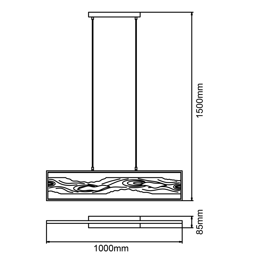 Brilliant - LED Pakabinamas sietynas CHAUMONT LED/20W/230V pušis