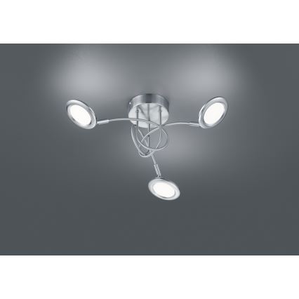 Brilliant - LED ant lubų montuojamas šviestuvas SESSION 3xLED/3,1W/230V 3000/4000/6500K matinis chromas
