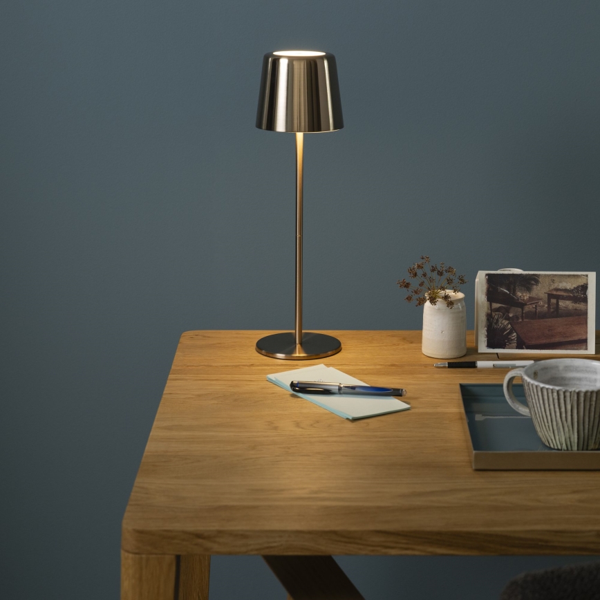 Brilliant - LED Pritemdomas jutiklinė lauko lempa XAANA LED/4W/5V 3000/4000/6500K 2600 mAh IP44 auksas