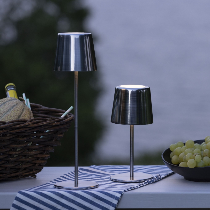Brilliant - LED Pritemdomas jutiklinė lauko lempa XAANA LED/4W/5V 3000/4000/6500K 2600 mAh IP44 blizgus chromas
