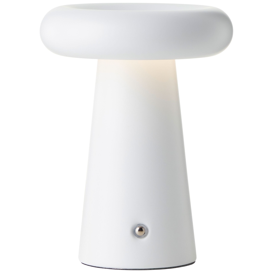 Brilliant - LED Pritemdomas jutiklinė lauko Stalinis šviestuvas MUFFIN LED/3W/5V USB 2600 mAh IP44 balta