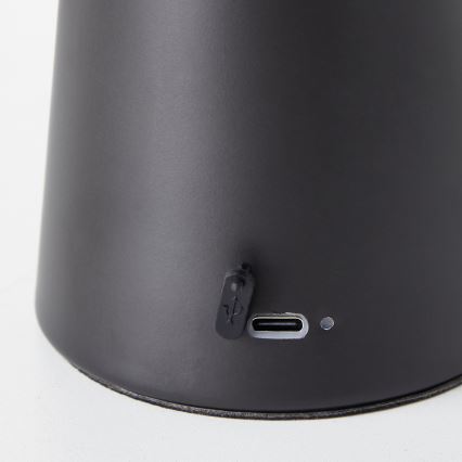 Brilliant - LED Pritemdomas jutiklinė lauko Stalinis šviestuvas MUFFIN LED/3W/5V USB 2600 mAh IP44 juoda