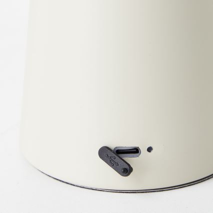 Brilliant - LED pritemdomas, liečiamas stalinis šviestuvas MUFFIN LED/3W/5V USB 2600 mAh IP44 krém