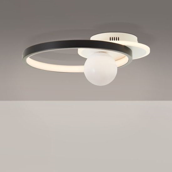 Brilliant - LED Pritemdomas lubinis šviestuvas ATLANTA LED/24W/230V juoda/balta