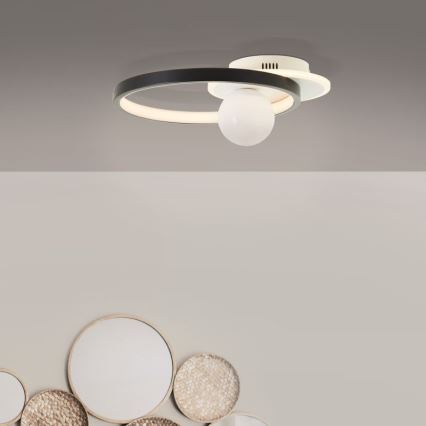Brilliant - LED Pritemdomas lubinis šviestuvas ATLANTA LED/24W/230V juoda/balta