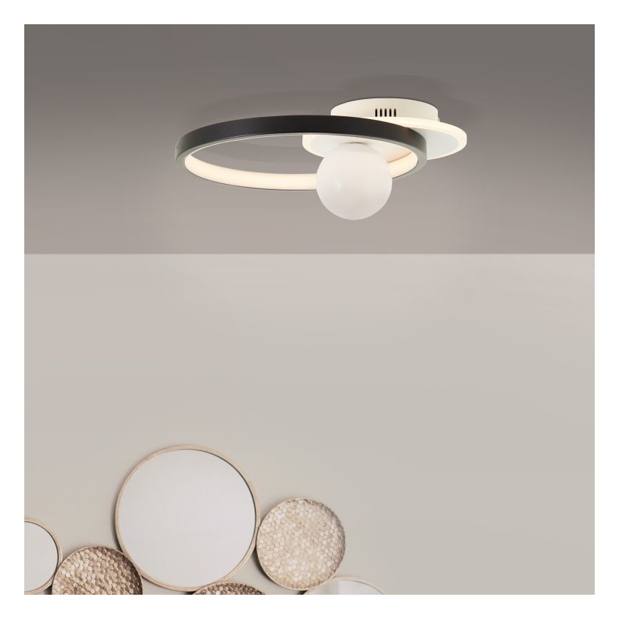 Brilliant - LED Pritemdomas lubinis šviestuvas ATLANTA LED/24W/230V juoda/balta