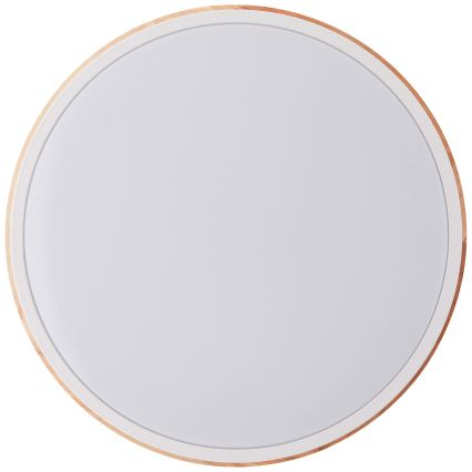 Brilliant - LED Pritemdomas lubinis šviestuvas BAARLO LED/24W/230V diametras 35 cm balta/Kietmedis - FSC sertifikuota