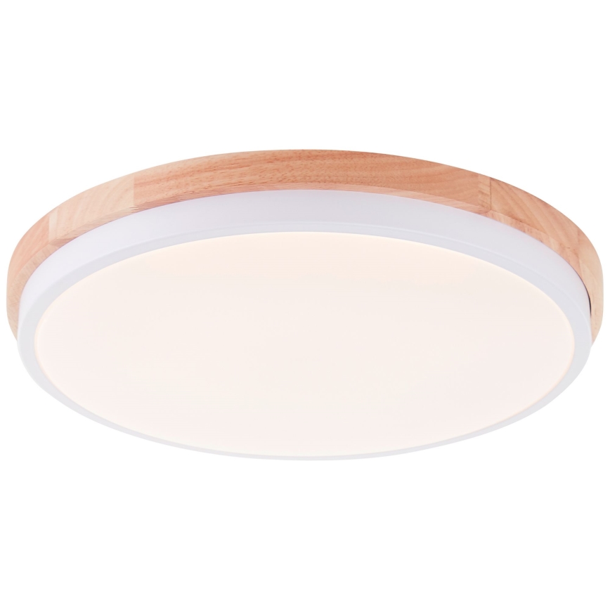 Brilliant - LED Pritemdomas lubinis šviestuvas BAARLO LED/24W/230V diametras 35 cm balta/Kietmedis - FSC sertifikuota