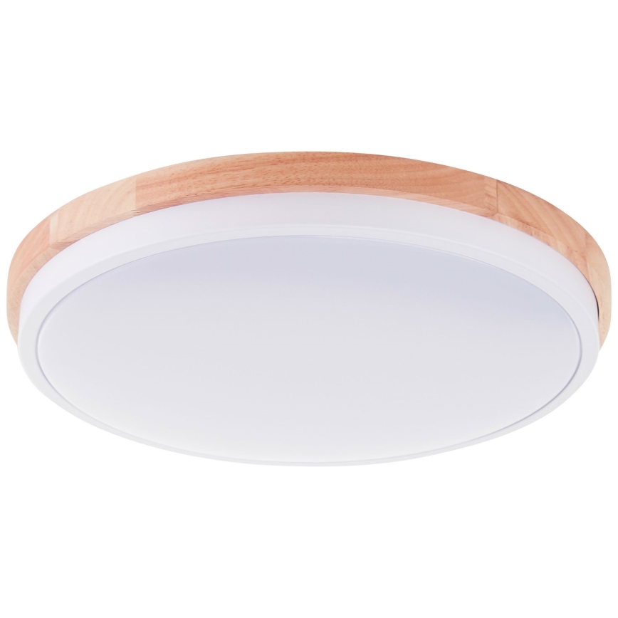 Brilliant - LED Pritemdomas lubinis šviestuvas BAARLO LED/24W/230V diametras 35 cm balta/Kietmedis - FSC sertifikuota