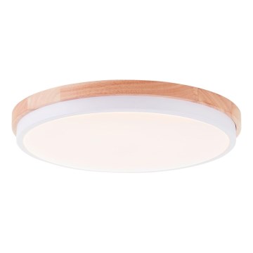 Brilliant - LED Pritemdomas lubinis šviestuvas BAARLO LED/24W/230V diametras 35 cm balta/Kietmedis - FSC sertifikuota