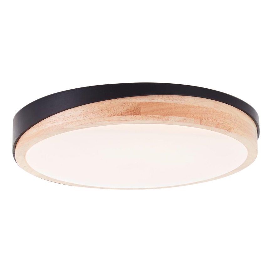 Brilliant - LED Pritemdomas lubinis šviestuvas BAARLO LED/24W/230V diametras 35 cm juoda/Kietmedis - FSC sertifikuota