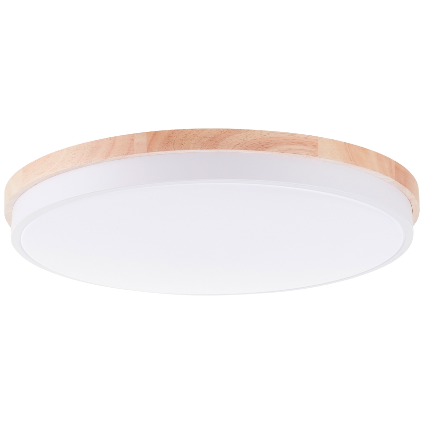 Brilliant - LED Pritemdomas lubinis šviestuvas BAARLO LED/36W/230V 3000-6500K diametras 50 cm balta/Kietmedis + nuotolinio valdymo pultas - FSC sertifikuota