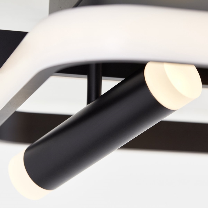 Brilliant - LED Pritemdomas lubinis šviestuvas DALIDA LED/54W/230V 3000-6500K 45,2x66 cm juoda + nuotolinio valdymo pultas