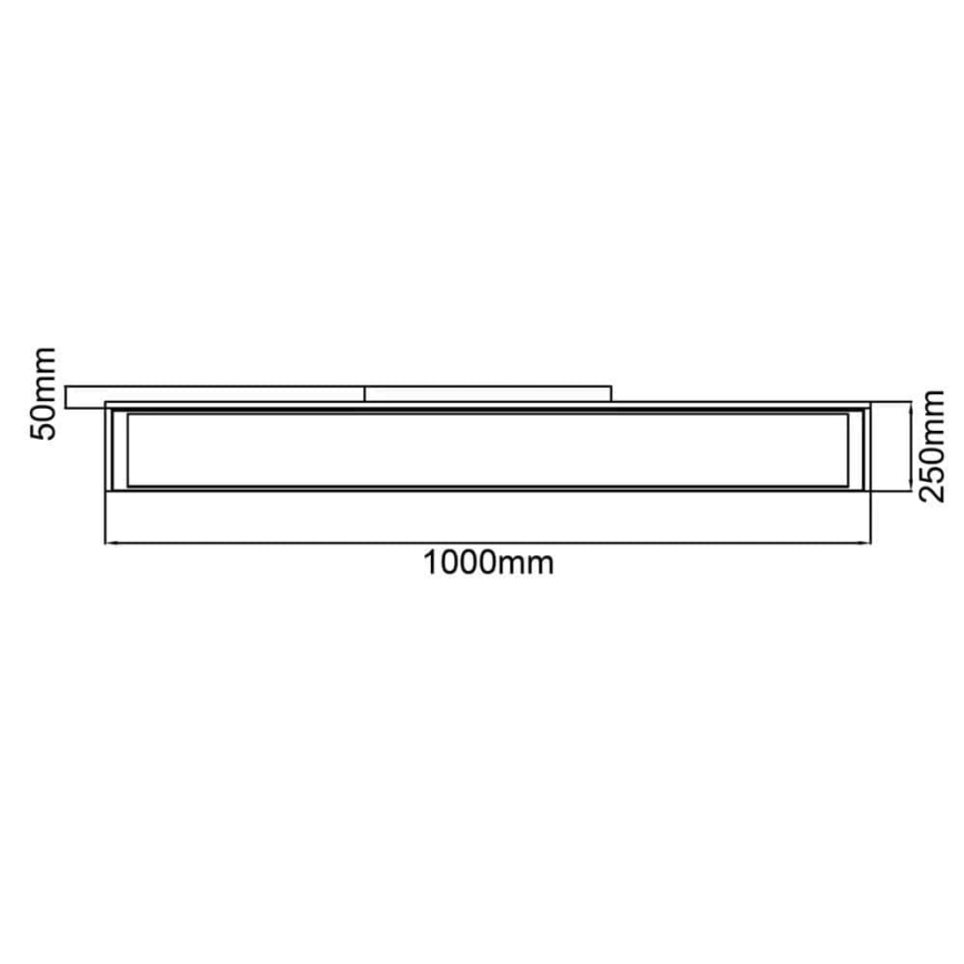 Brilliant - LED Pritemdomas lubinis šviestuvas FLAT LED/32W/230V 2700-6500K + nuotolinio valdymo pultas