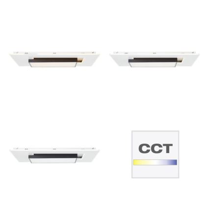 Brilliant - LED Pritemdomas lubinis šviestuvas HUTSON LED/60W/230V 3000-7100K 50x80 cm balta + nuotolinio valdymo pultas