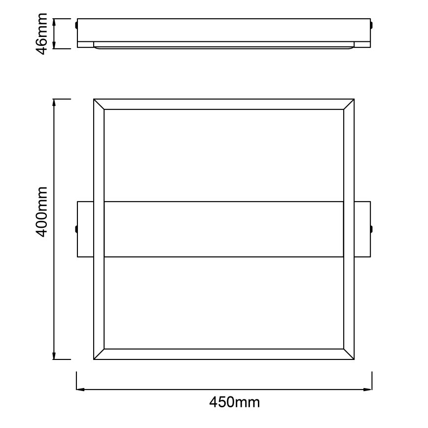 Brilliant - LED Pritemdomas lubinis šviestuvas LONEOS LED/24W/230V 3000K 45x40 cm - FSC sertifikuota