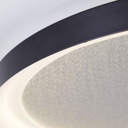 Brilliant - LED Pritemdomas lubinis šviestuvas QUITO LED/30W/230V 3000K diametras 42 cm juoda
