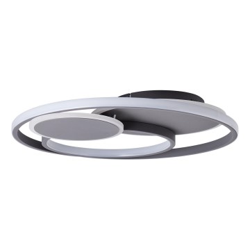 Brilliant - LED Pritemdomas lubinis šviestuvas RUNDA LED/50W/230V 3000-6500K juoda + nuotolinio valdymo pultas