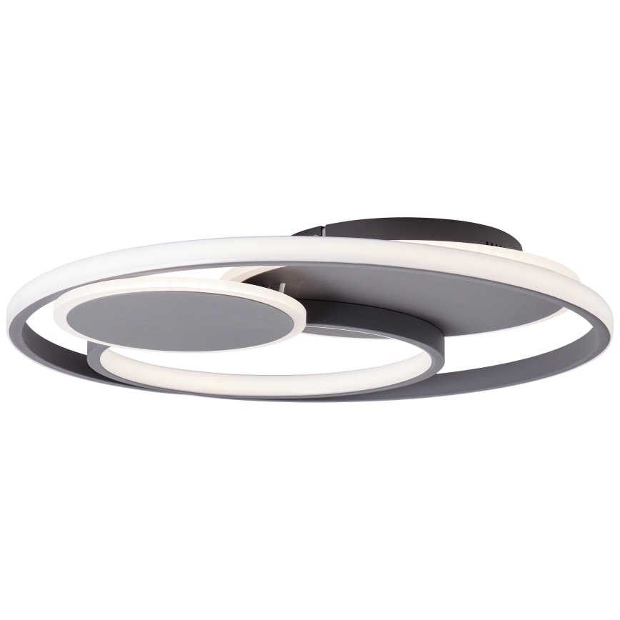 Brilliant - LED Pritemdomas lubinis šviestuvas RUNDA LED/50W/230V 3000-6500K juoda + nuotolinio valdymo pultas