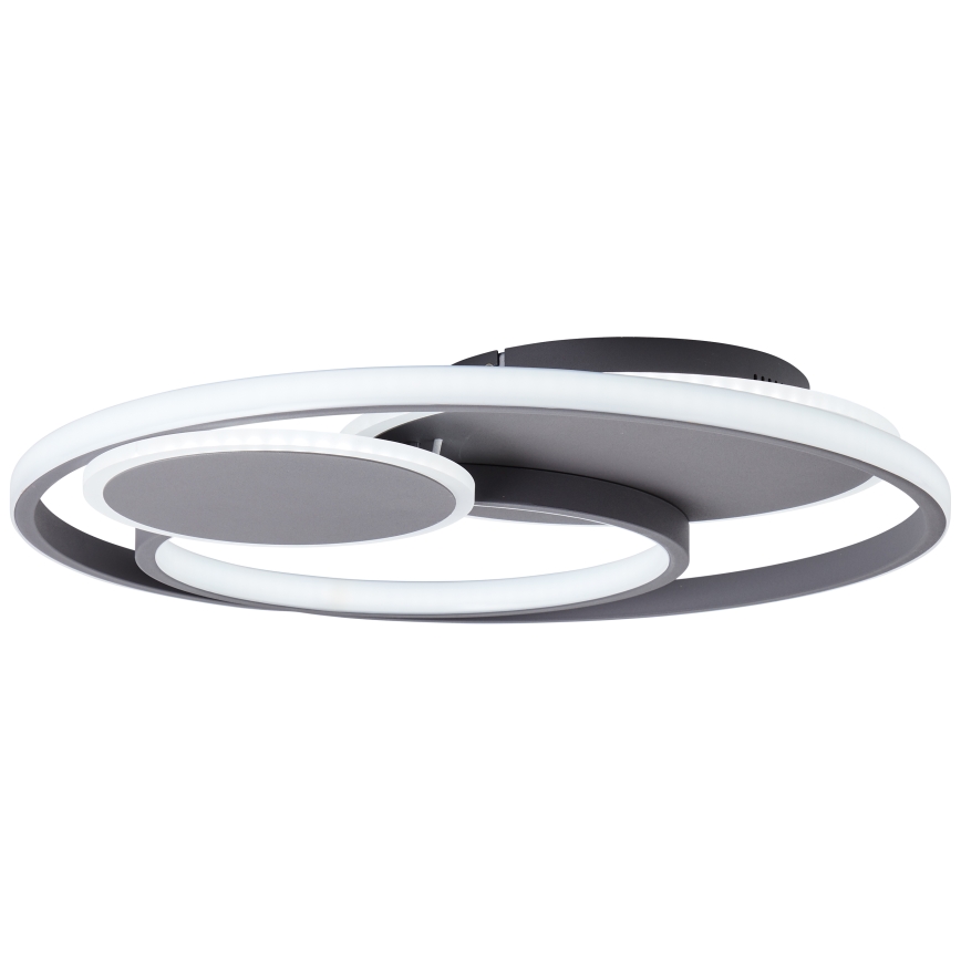Brilliant - LED Pritemdomas lubinis šviestuvas RUNDA LED/50W/230V 3000-6500K juoda + nuotolinio valdymo pultas