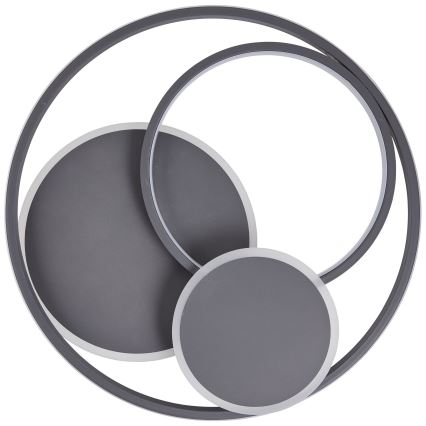 Brilliant - LED Pritemdomas lubinis šviestuvas RUNDA LED/50W/230V 3000-6500K juoda + nuotolinio valdymo pultas