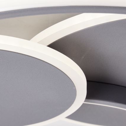 Brilliant - LED Pritemdomas lubinis šviestuvas RUNDA LED/50W/230V 3000-6500K juoda + nuotolinio valdymo pultas