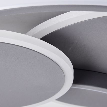 Brilliant - LED Pritemdomas lubinis šviestuvas RUNDA LED/50W/230V 3000-6500K juoda + nuotolinio valdymo pultas