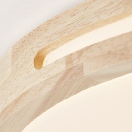 Brilliant - LED Pritemdomas lubinis šviestuvas WOODBURY LED/24W/230V diametras 39 cm Kietmedis - FSC sertifikuota