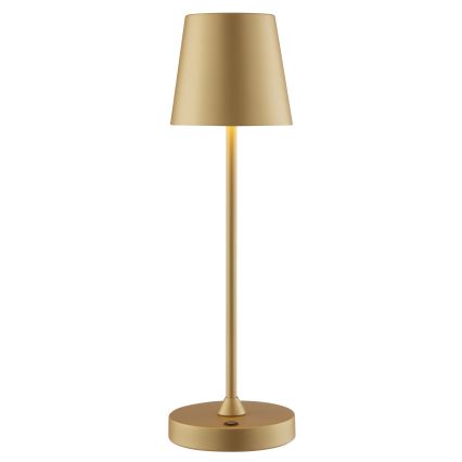 Brilliant - LED Dimeriuojama įkraunama jutiklinė lauko stalo lempa ELORA LED/2,5W/5V 2700K 2600 mAh IP44 auksinė