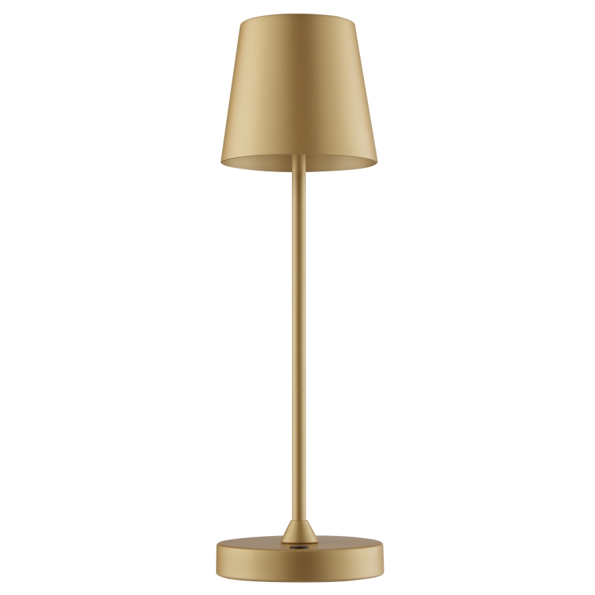 Brilliant - LED Dimeriuojama įkraunama jutiklinė lauko stalo lempa ELORA LED/2,5W/5V 2700K 2600 mAh IP44 auksinė