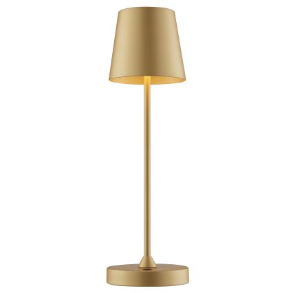 Brilliant - LED Dimeriuojama įkraunama jutiklinė lauko stalo lempa ELORA LED/2,5W/5V 2700K 2600 mAh IP44 auksinė