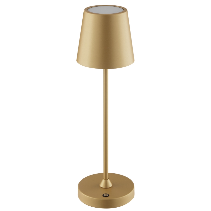 Brilliant - LED Dimeriuojama įkraunama jutiklinė lauko stalo lempa ELORA LED/2,5W/5V 2700K 2600 mAh IP44 auksinė