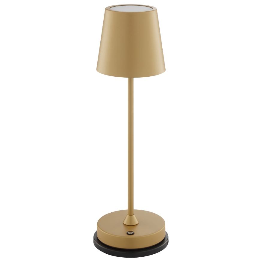 Brilliant - LED Dimeriuojama įkraunama jutiklinė lauko stalo lempa ELORA LED/2,5W/5V 2700K 2600 mAh IP44 auksinė